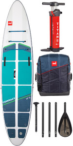 2022 Red Paddle Co 12'0 Compact Stand Up Paddle Board , Bag, Pump, Paddle & Leash - Paquete Compacto