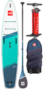 2022 Red Paddle Co 12'0 Voyager Stand Up Paddle Board, Bag, Pump, Paddle & Leash - Prime Package