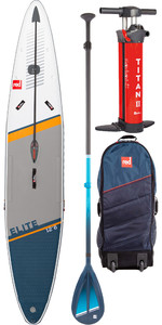2022 Red Paddle Co 12'6 Elite Stand Up Paddle Board , Taske, Pump, Paddle & Leash - Hybrid Hård Pakke