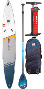 2022 Red Paddle Co 14'0 Elite Stand Up Paddle Board , Taske, Pump, Paddle & Leash - Hybrid Hård Pakke
