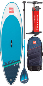 2022 Red Paddle Co 8'10 Whip Stand Up Paddle Board, Bag, Pump, Paddle & Leash - Hybrid Tough Package