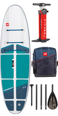  Red Paddle Co 9'6 Compact Stand Up Paddle Board Sac, Pompe, Pagaie Et Laisse - Compact Paquet