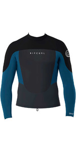2023 Rip Curl Mens Omega Long Sleeve Wetsuit Jacket 112MWJ - Blue