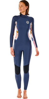 2022 Rip Curl Das Mulheres Dawn Patrol Calor 3/2mm Back Zip Wetsuit Wsm9ns - Rosa Ardsia