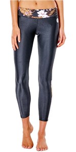 2022 Rip Curl Womens Playabella UV Surf Trousers 116WRV - Black / Gold