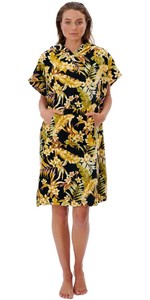2022 Rip Curl Womens Sunday Swell Change Robe / Poncho 009WTO - Black