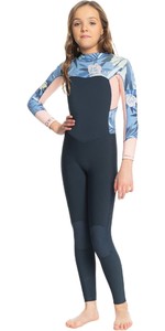 2023 Roxy O Inchaço Da Rapariga Series 4/3mm Back Zip Wetsuit Ergw103057 - Allure