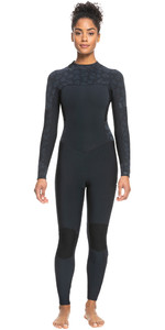 2023 Roxy Womens Swell Series 4/3mm Back Zip GBS Wetsuit ERJW103124 - Black