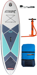 2022 Stx 10'6" Freeride Ren Oppustelig Stand Up Paddle Board Pakke - Board, Pagaj, Taske, Pumpe Og Snor