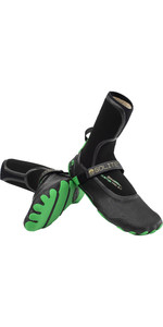 2022 Solite Custom Pro 2.0 3mm Wetsuit Boots 21001 - Verde / Preto