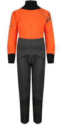 2022 Typhoon Junior Rhossilli Back Zip Drysuit 100196 - Orange / Graphite