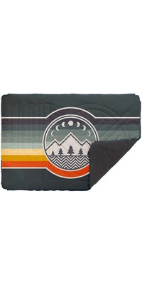2022 Voited Core Fleece-tæppe til udendørs camping V21UN03BLFLC - Camp Vibes / Greengabel
