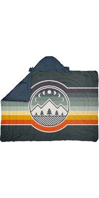 2022 Voited Core Reciclado Cobertor De Viagem Ripstop V21un02blpbt - Camp Vibes / Greengabel