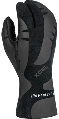 2023 Xcel Infiniti 5mm Lobster Claw Wetsuit Gloves An057380 - Schwarz