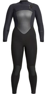 2023 Xcel Womens Drylock 4/3mm Chest Zip Wetsuit WC43DRY1 - Black