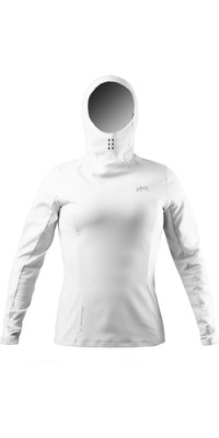 2023 Zhik Womens Motion Long Sleeve Hooded Top ATP-0100-W-PLT - Platinum