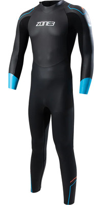 2023 Zone3 Mens Aspect Breaststroke Wetsuit WS23MAPT101 - Black / Blue