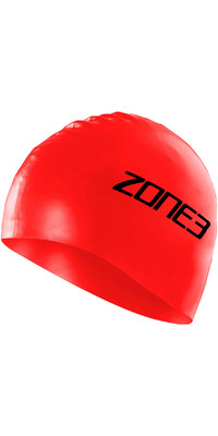 2024 Zone3 Silikone Badehætte Sa18scap - Rød