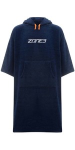 2022 Zone3 Badstof Omkleedjas / Poncho Ow22utcr103 - Navy