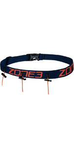 2022 Zone3 Ultimate Cintura Con Numero Di Gara E Passanti In Gel Ra18rbgl113 Navy / Arancione