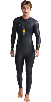 2023 2XU Mens P:1 Propel Triathlon Wetsuit MW4991c - Black / Ambition
