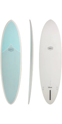 2024 AQSS Middie Midlength Surfboard 13094 - Blue / Weiß
