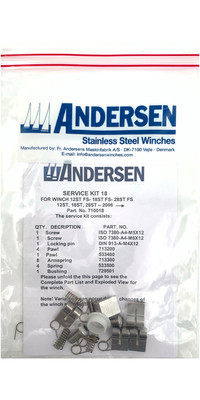 2023 Andersen Service Kit 12ST 18ST 28ST 34ST RA710018