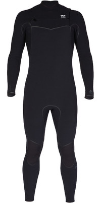 2023 Billabong Mens Furnace 3/2mm Chest Zip Wetsuit ABYW100186 - Black
