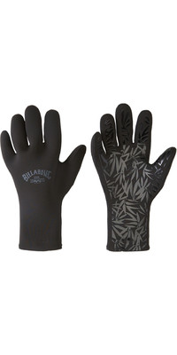 2023 Billabong Womens 2mm Synergy Wetsuit Gloves ABJHN00102 - Negro