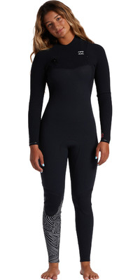 2023 Billabong Womens Furnace 3/2mm Chest Zip Wetsuit ABJW100146 - Midnight Trials