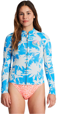 2023 Billabong Womens Peeky 1mm Wetsuit Jacket ABJW800100 - Blue Hawaii