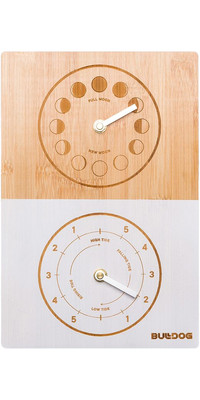 2023 Bulldog Bamboo Moon Tide Clock Bdtc2 Mit Doppeltem Zifferblatt