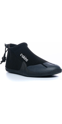 2023 C-Skins Junior Legend 3mm Round Toe Reef Boots C-RBLEJ - Black / Flash Green / Charcoal