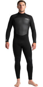 2023 C-skins Mannen Legend 5/4/3mm Back Zip Wetsuit C-le54mbz - Zwart / Antraciet
