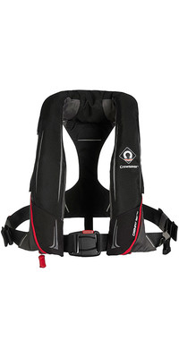 2023 Crewsaver Crewfit+ 180N ISO Single Manual With Harness 9720BRM - Noir / Rouge