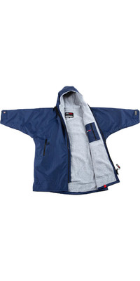 2023 Dryrobe Advance Junior Long Sleeve Changing Robe / Poncho KS LS DA - Navy / Blue / Grey