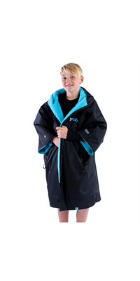 2023 Dryrobe Advance Junior Short Sleeve Changing Robe KXS DA BB - Black / Blue