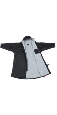 2023 Dryrobe Advance Long Sleeve Changing Robe /  Poncho DR104 - Black / Grey