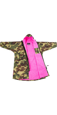 2024 Dryrobe Advance Manches Longues Change Robe V3 DR104 - Camo / Pink