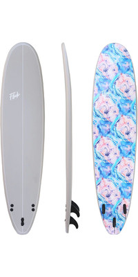 2023 Flick 8ft Softboard 13023 - Grey / Effet Tie Dye