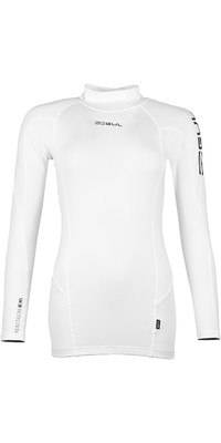 2023 Gul Womens UV Protection Long Sleeve Rash Vest RG0331/B9 -White