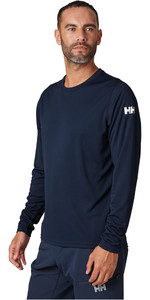 2023 Helly Hansen Heren Hh Tech Crew Top Met Lange Mouwen 48364 - Navy