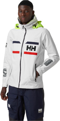 2023 Helly Hansen Hommes Salt Navigator Veste 30298 - Blanc