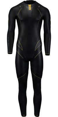 2024 Huub Mens Alchemy 3/ 5mm Back Zip Swim Wetsuit ALCHEMY1 - Black / Grey / Gold