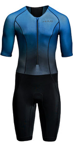 2023 Huub Mens Commit Long Course Trisuit Comlcsbn - Schwarz / Navy