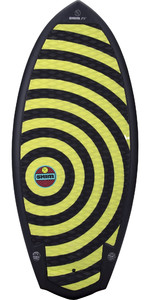2023 Hyperlite Shim 4'7 Wake Surf Board H23sh-47 - Schwarz / Gelb