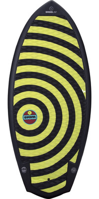 2023 Hyperlite Shim 4'7 Wakesurf  Board H23SH - Black / Yellow