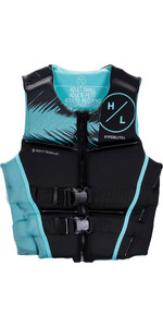 2023 Hyperlite Womens Ambition CGA Chest Zip Wake Impact Vest H22V-CGA-W-AM - Black / Blue