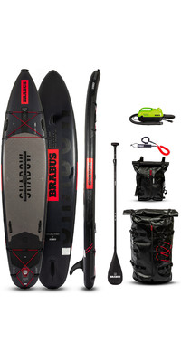2023 Jobe Brabus X Shadow 11'6 Inflatable Paddle Board Package 486422004 - Black - Board, Bag, Pump, Paddle & Leash