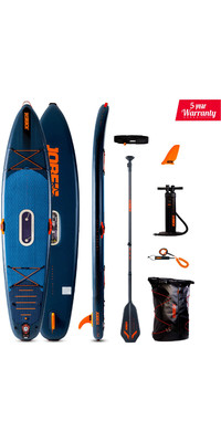 2023 Jobe E-duna Elite 11'6 Opblaasbaar Paddle Board Pakket 488823001 - Blauw - Board, Tas, Pomp, Peddel, Vin & Riem